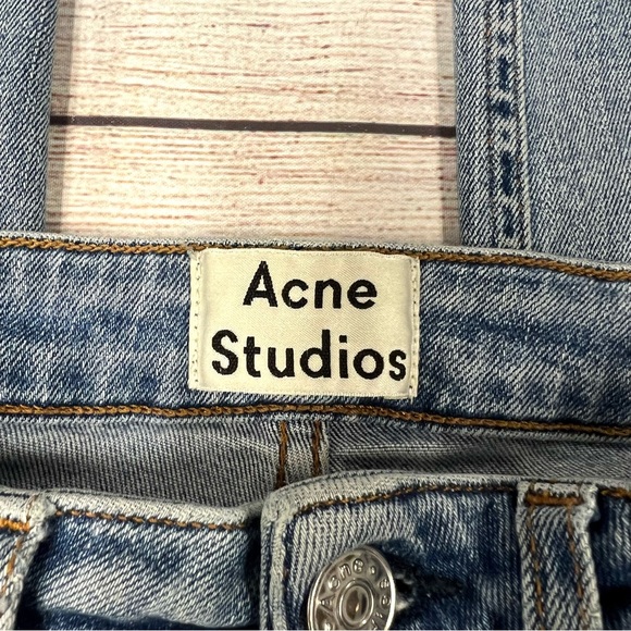 Acne Studios Skin 5 Mid Vtg Skinny Stretch Jeans Denim Light Wash Size 25 - Picture 6 of 11